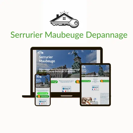 realisation d'un site internet pour un serrurier à Maubeuge