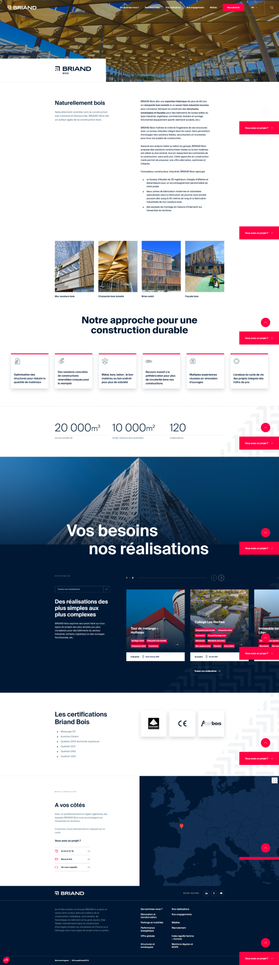 exemple de réalisation de site multi pages par l'agence web Pikcel situé à Valenciennes